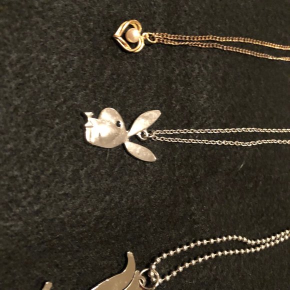 Lot of 6 women's necklaces pendant metal chain various size - Picture 8 of 9